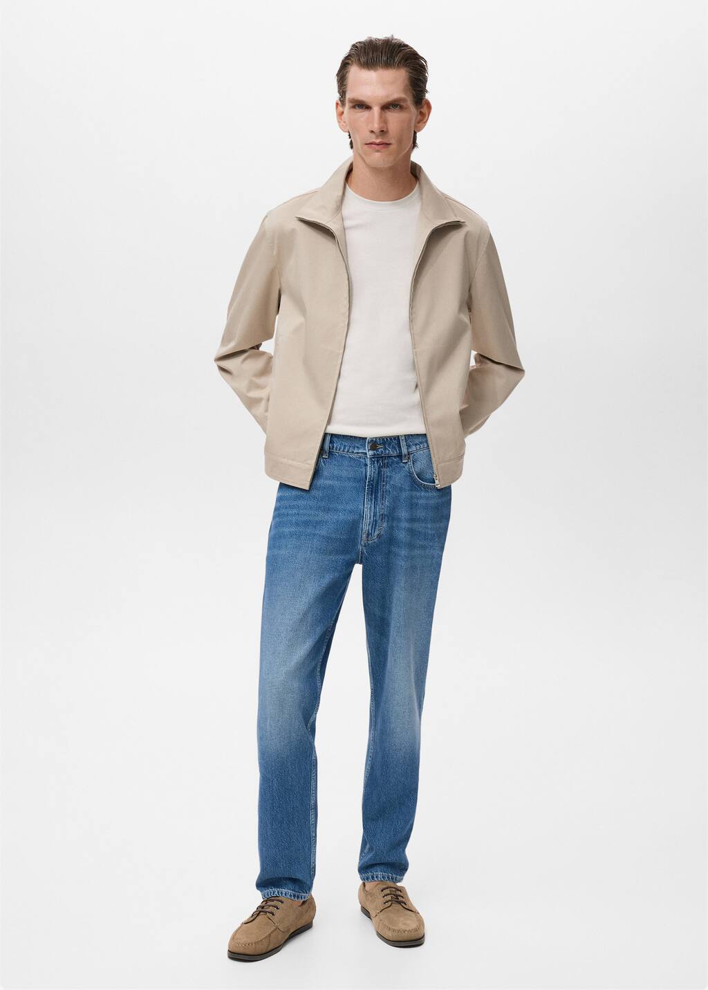 Mango Man Jean Lori Coupe Tapered Fit Bleu Foncé - Homme - 48 - In Blue