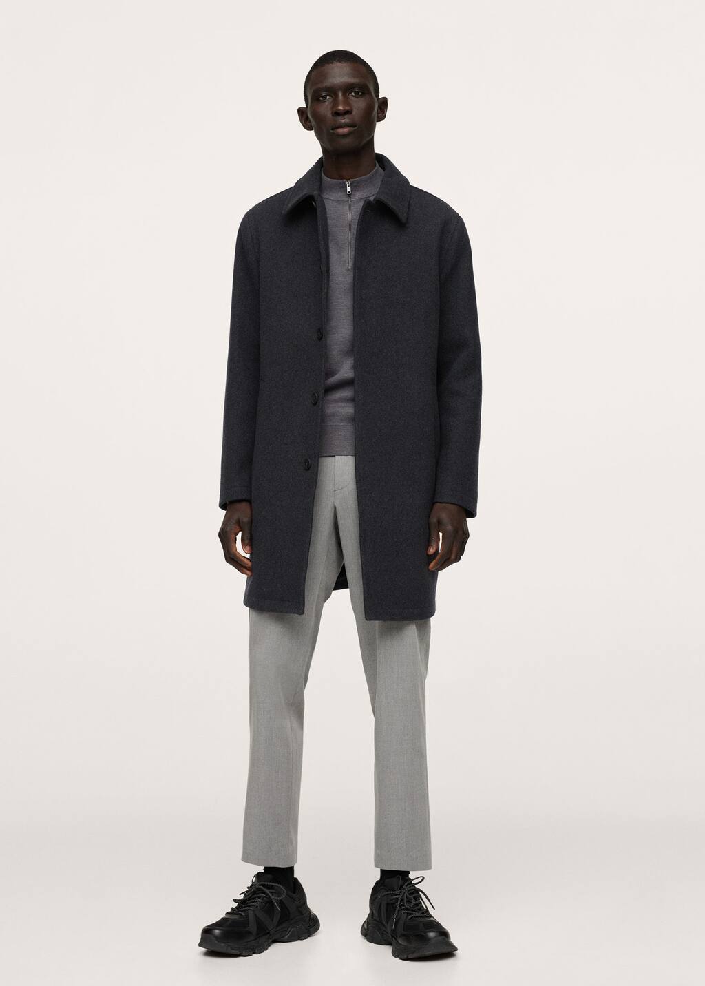 water resistant wool coat