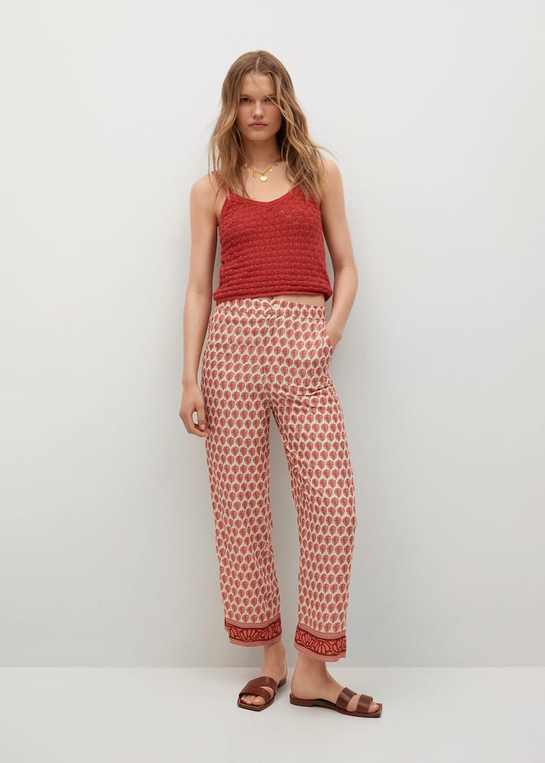 Pantalon à imprimés combinés - Plan général