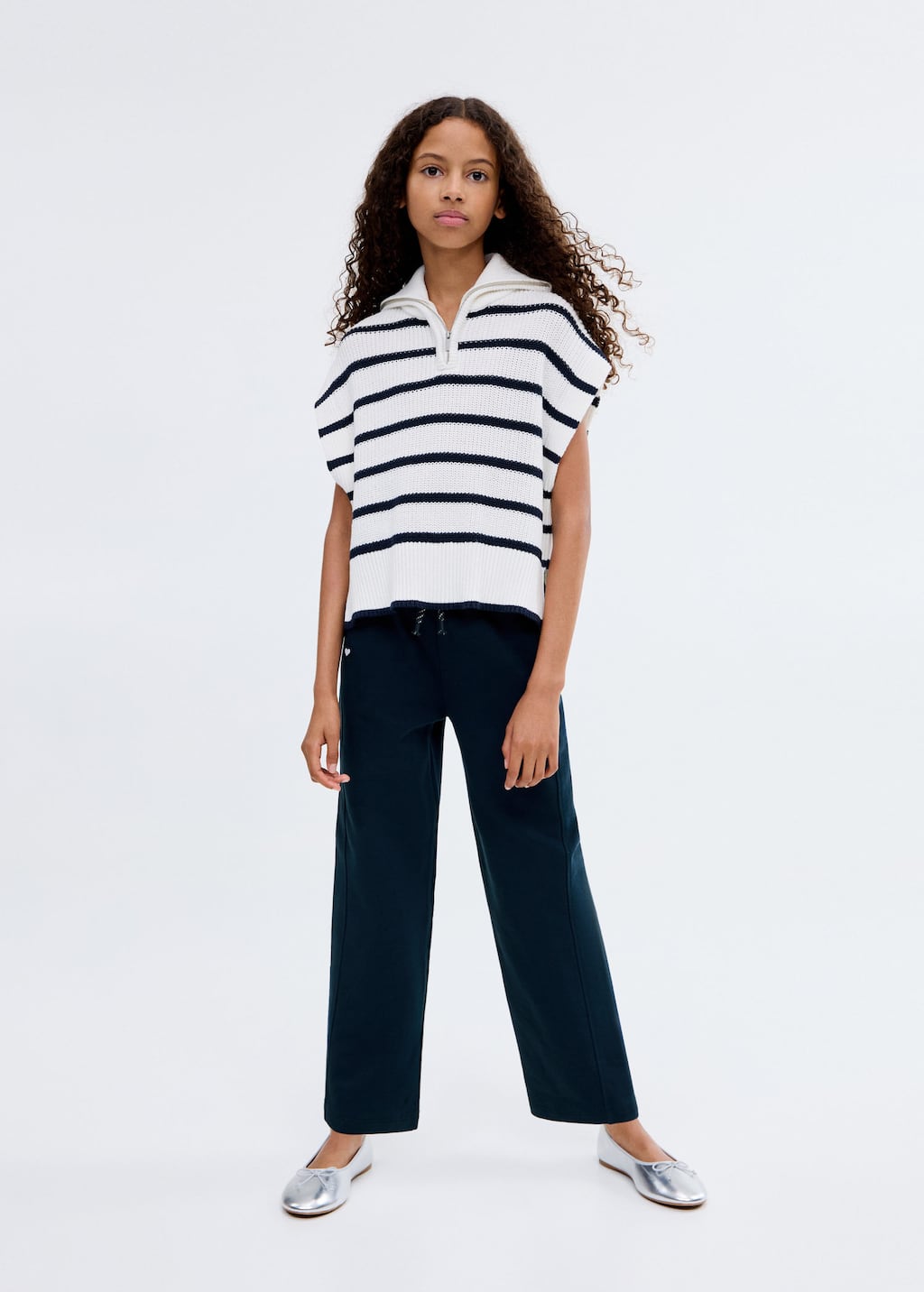 Cotton joggers with elastic waist