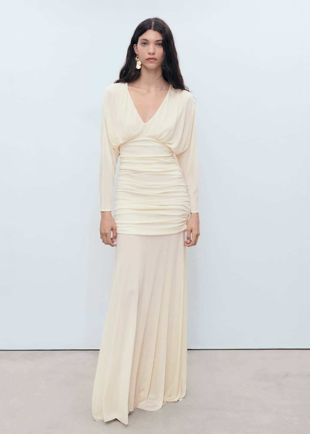 Long draped dress
