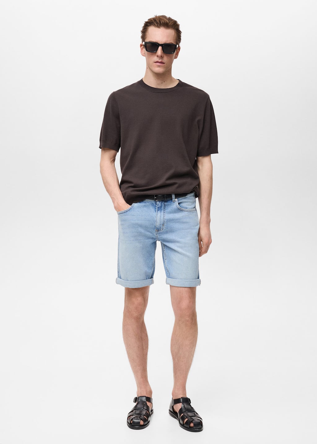 Mango Man Bermuda Bleu Moyen - Homme - 42 -