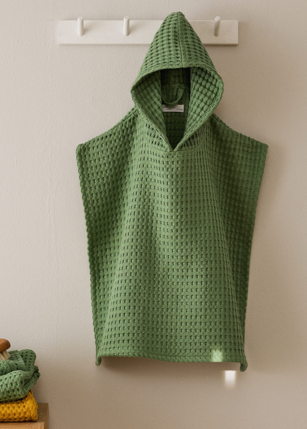 Children's waffle cotton dressing gown