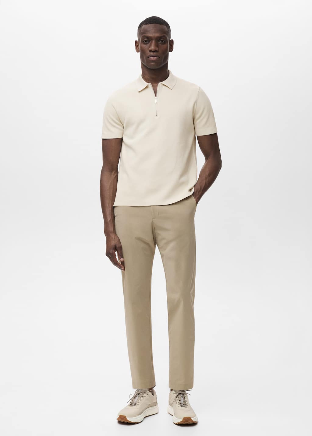 Mango Man Pantalon Slim-fit Kaki - Homme - 46 - In Kaki