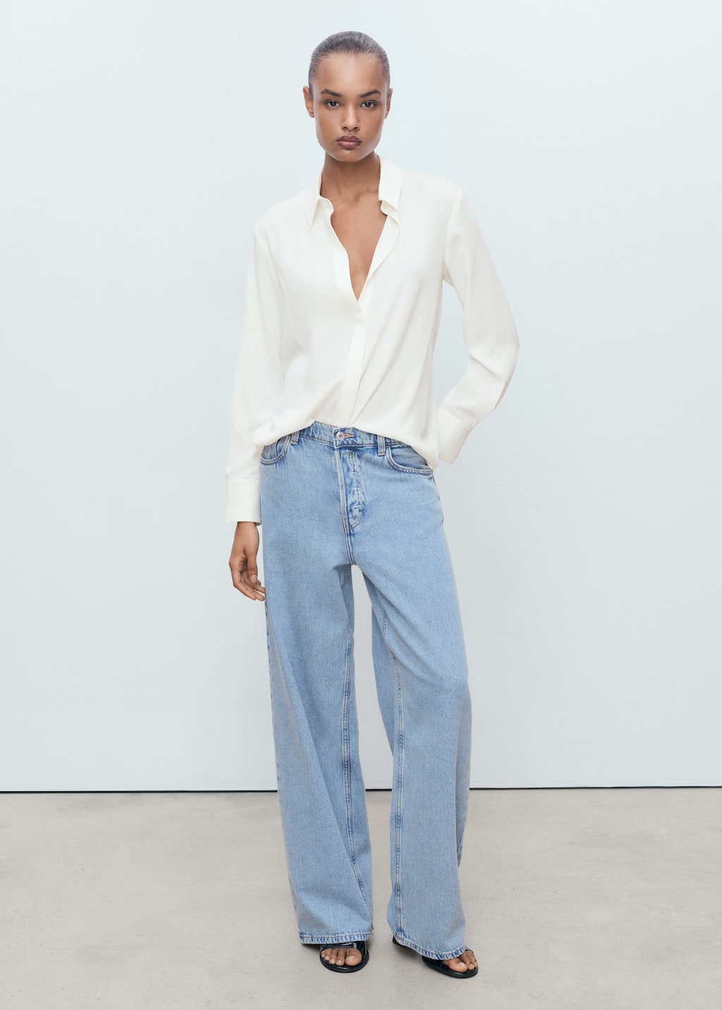 Fluid long-sleeved Top