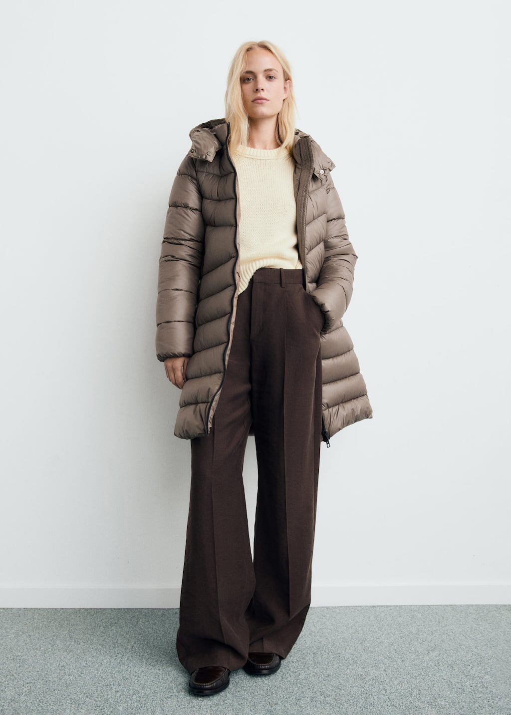 Mango Anorak Medium Brown