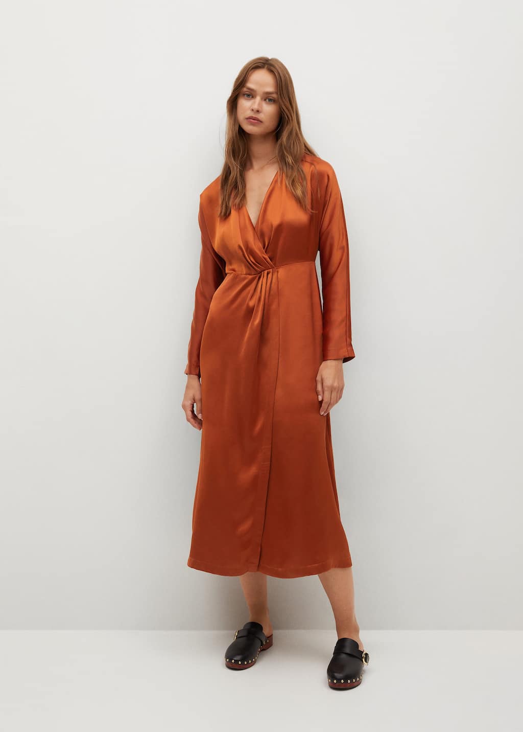 robe satinée mango