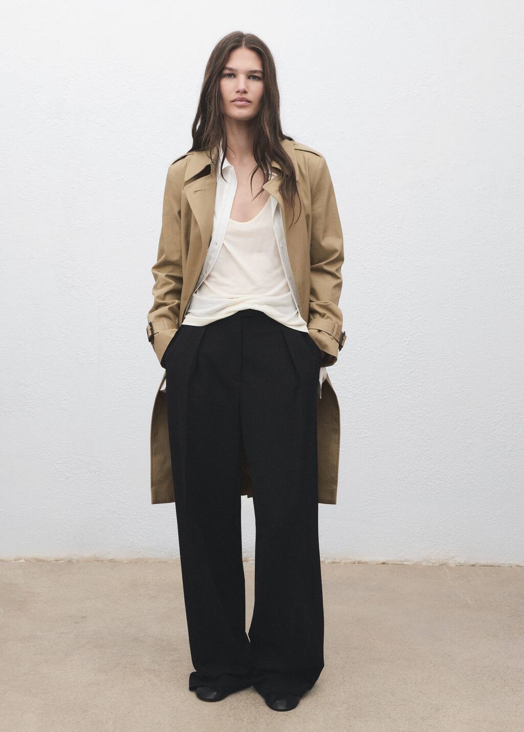 Classic trench coat with belt
