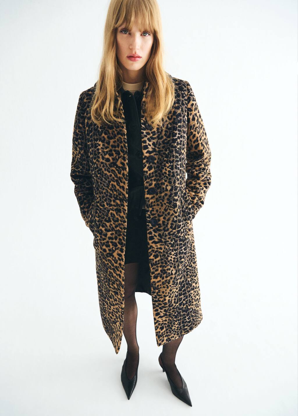 Mango Coat In Brown