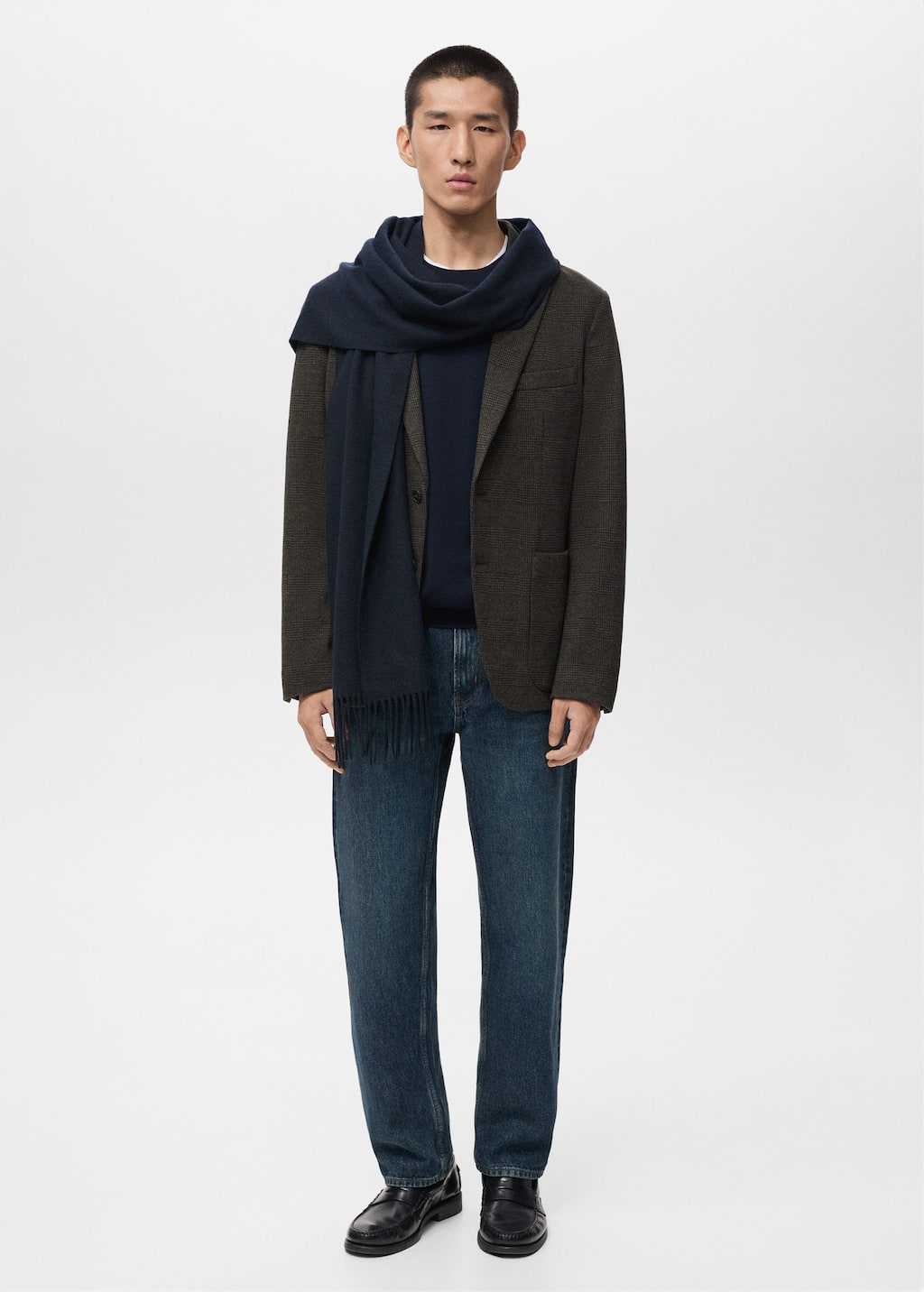 Mango Man Blazer Kaki - Homme - 56 -  In Brown