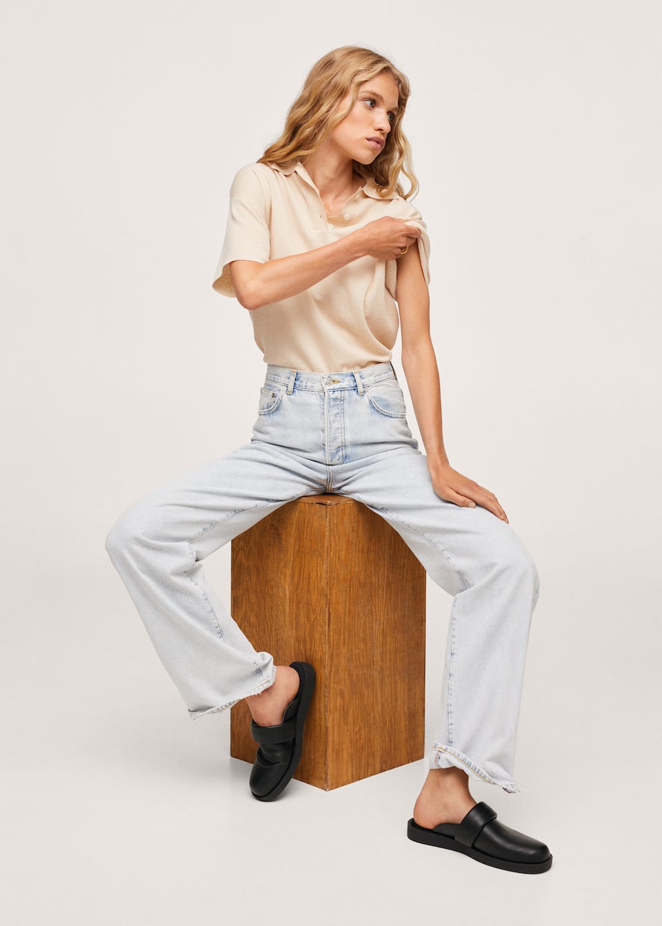 Quilted Detail Clog Woman Mango Aruba Quilted Detail Clog Woman Mango Aruba