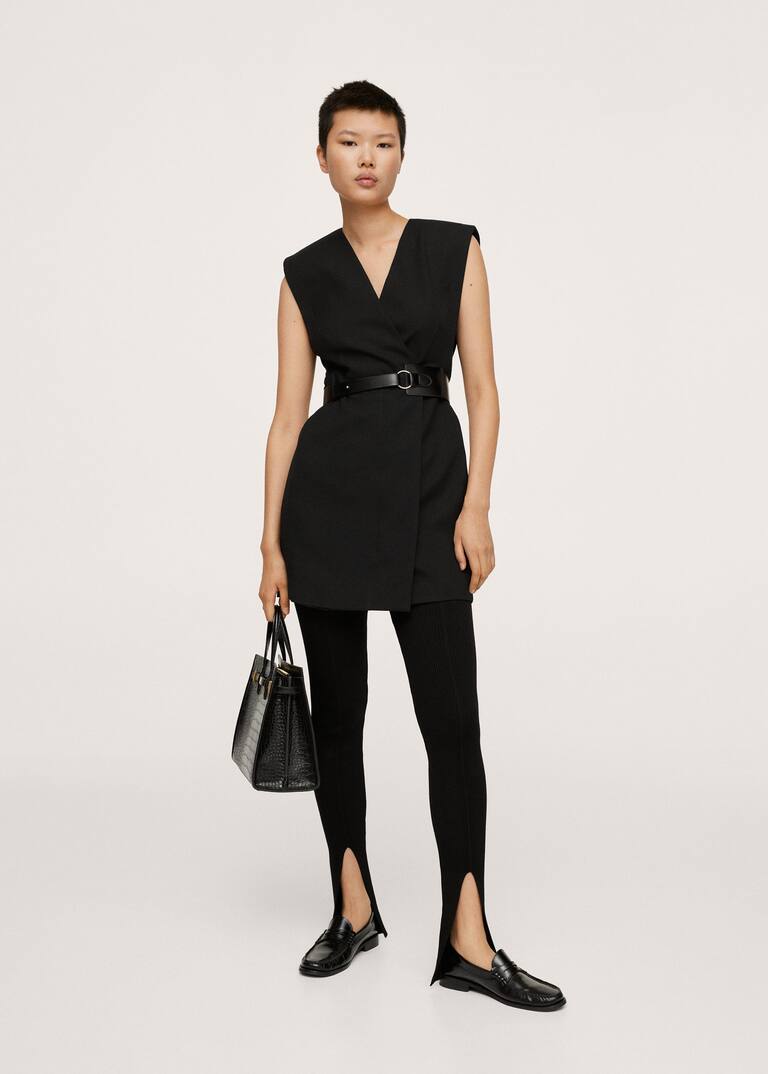 Belt wrap dress Women Mango USA