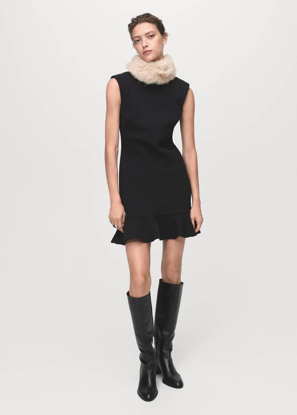 Mango Robe Noir - Femme - S - In Black