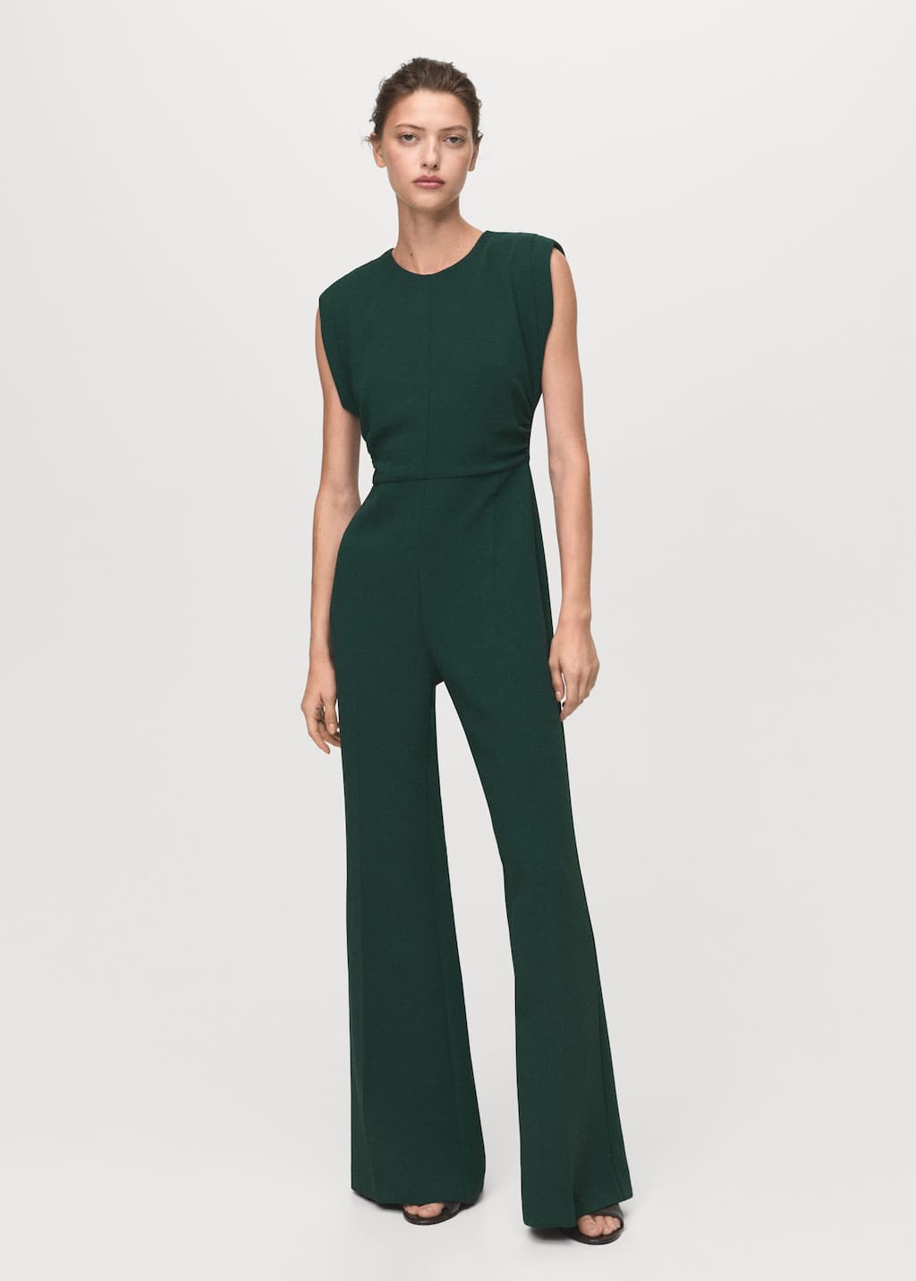 Ruched long jumpsuit
