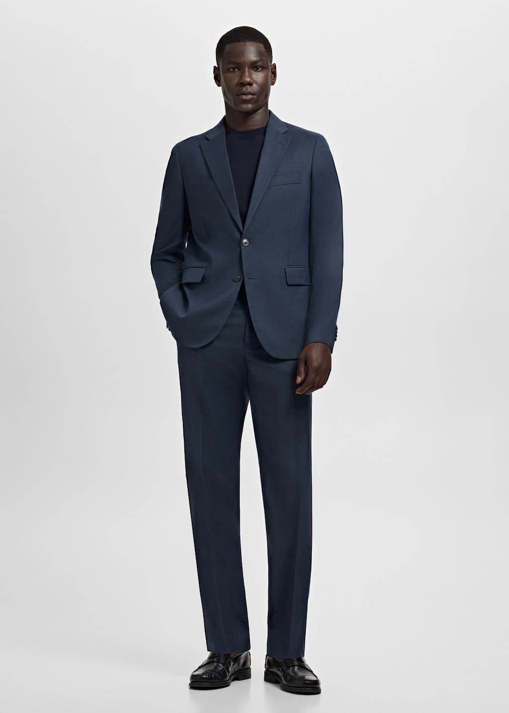Mango Man Veste De Costume Regular Fit Bleu Marine - Homme - 54 -  In Blue