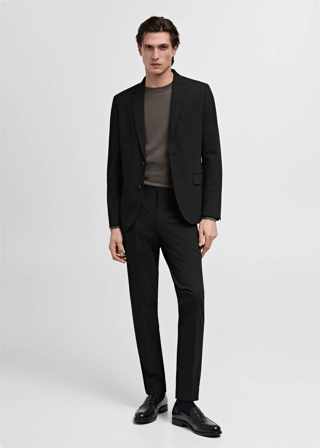 Mango Man Veste Costume París Super Slim-fit Noir - Homme - 54 -