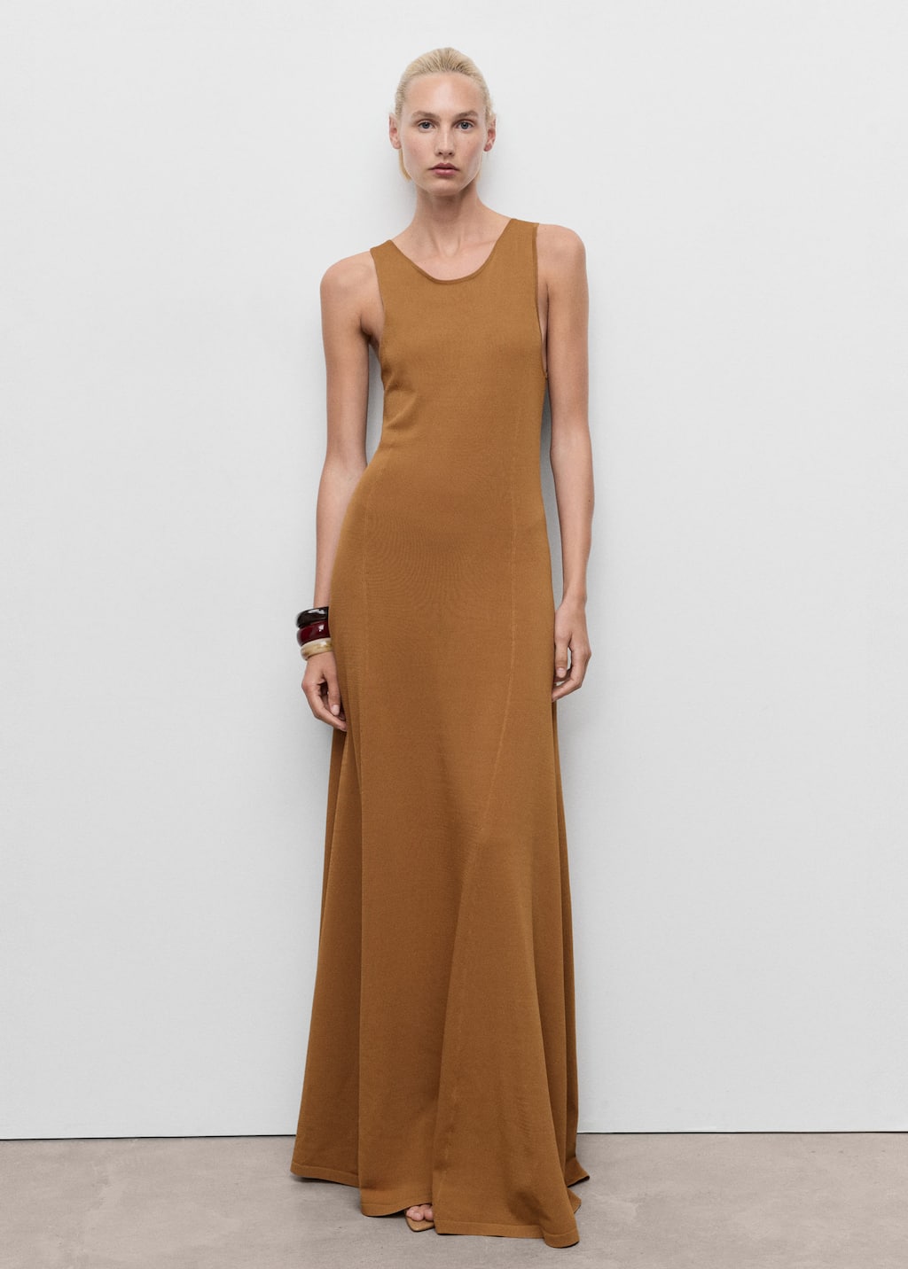 Knit long dress