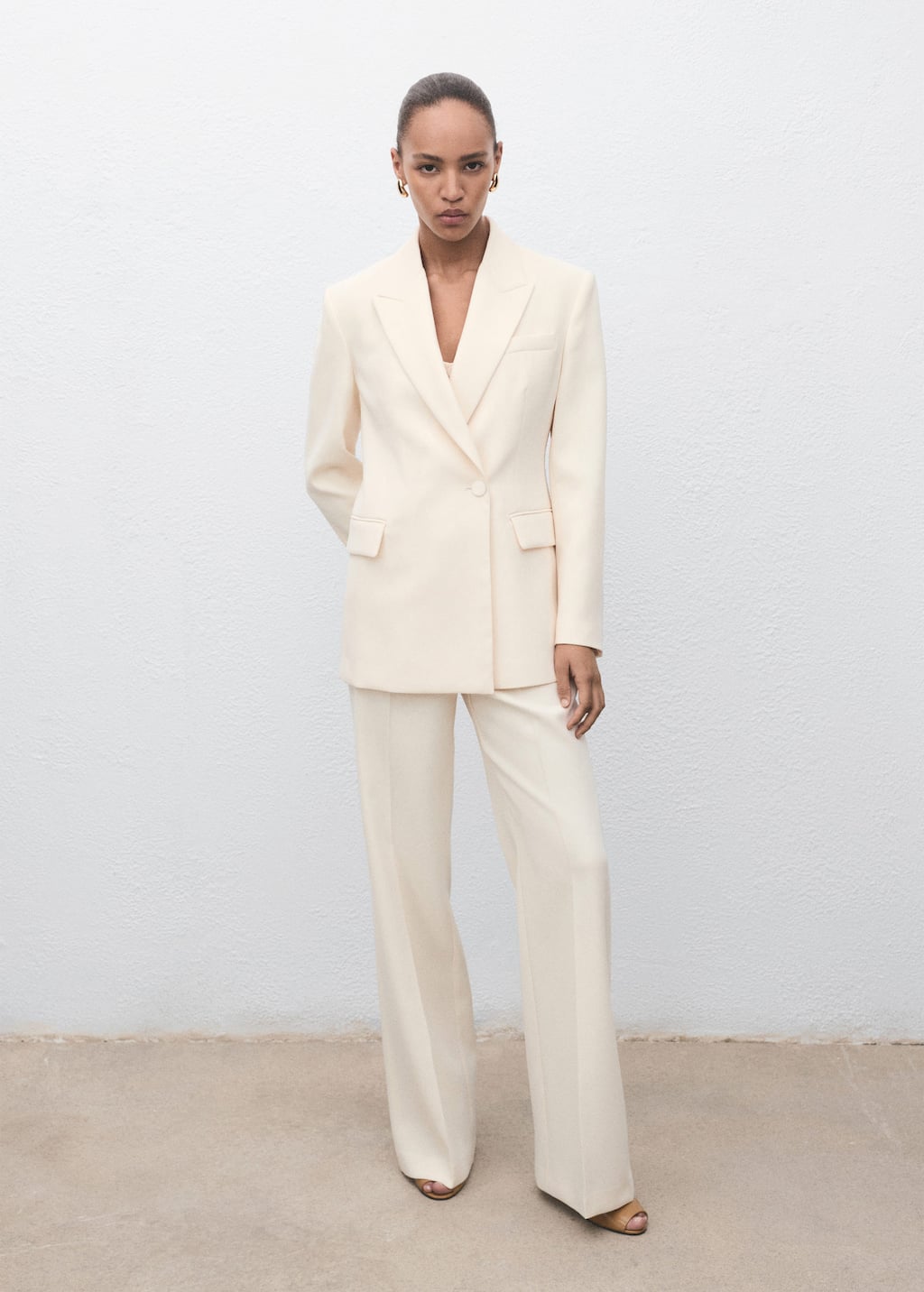 Double-breasted suit jacket