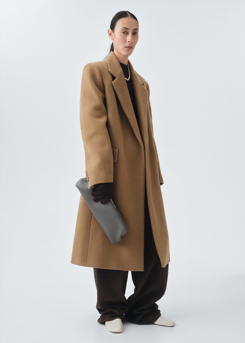 Mango 100% Cashmere Gloves Chocolate In Brown