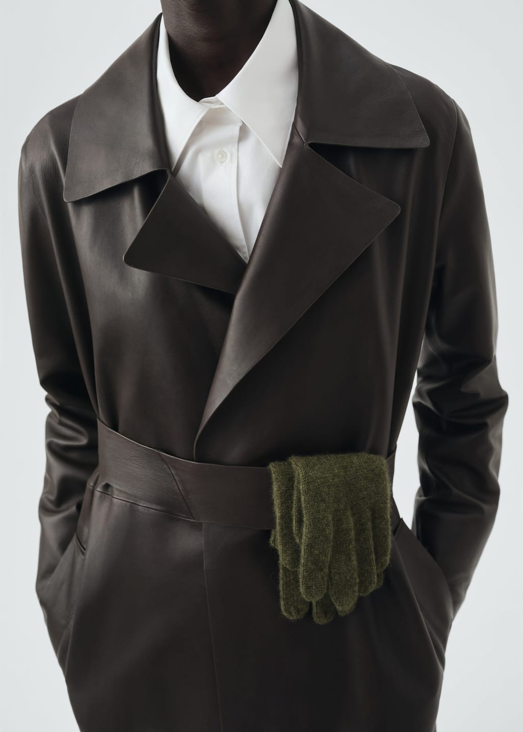 Mango 100% Cashmere Gloves Medium Green