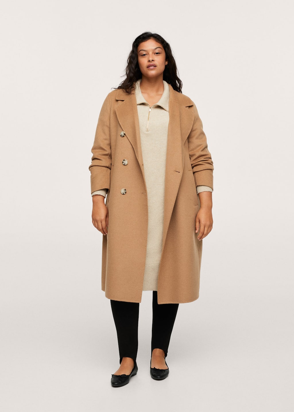 mango double breasted wool coat