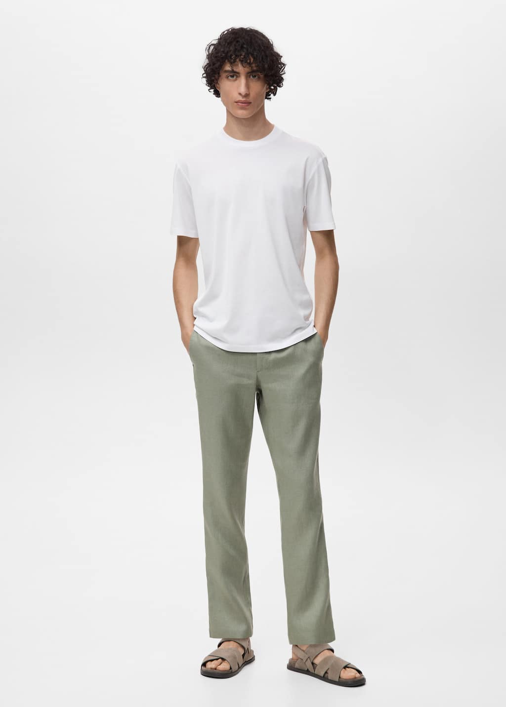 Mango Man T-shirt 100 % Coton Slim-fit Blanc - Homme - Xxl -