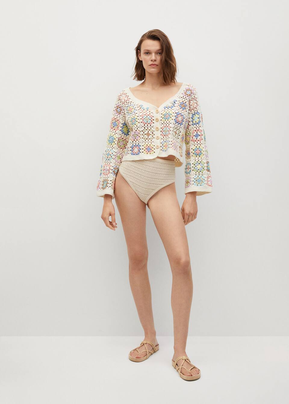 Mango Handmade crochet cardigan, £69.99