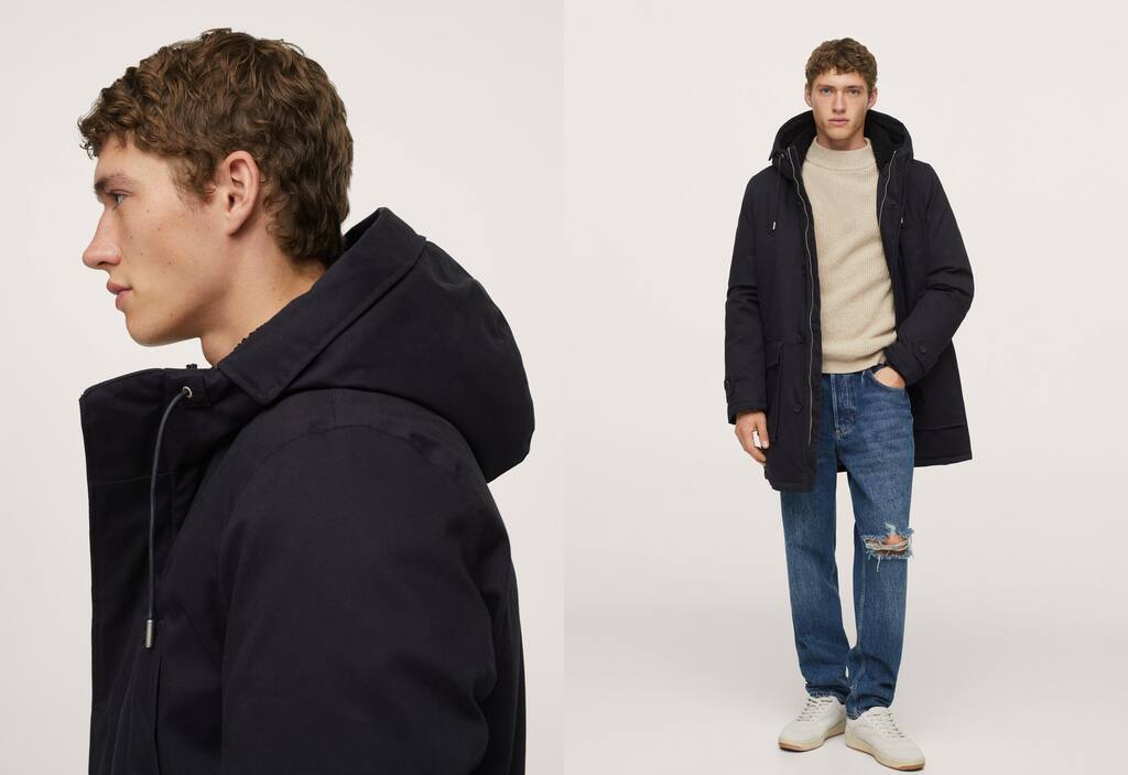 Mango Quilted multipocket parka 17008253 57