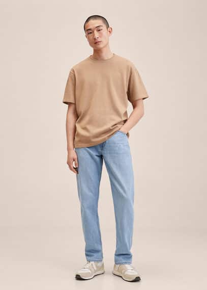 Jeans straight-fit Bob lavaggio chiaro