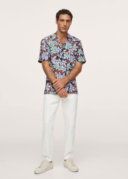 Camicia fluida hawaiana