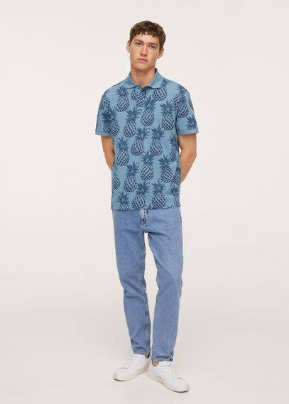 Polo cotone stampata