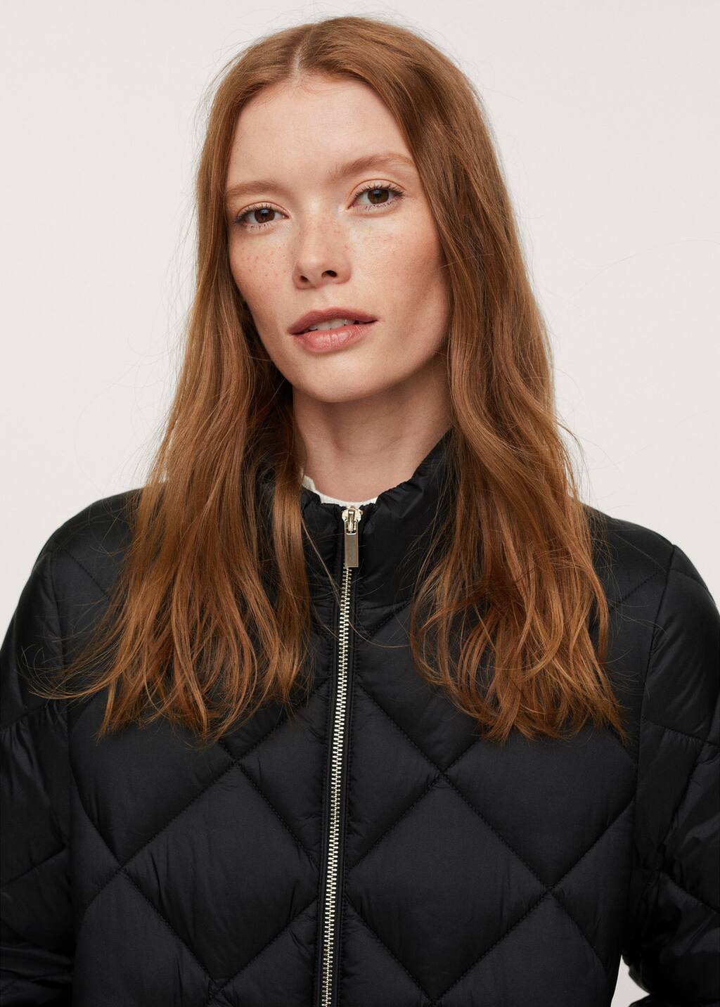 mango quilted leather jacket