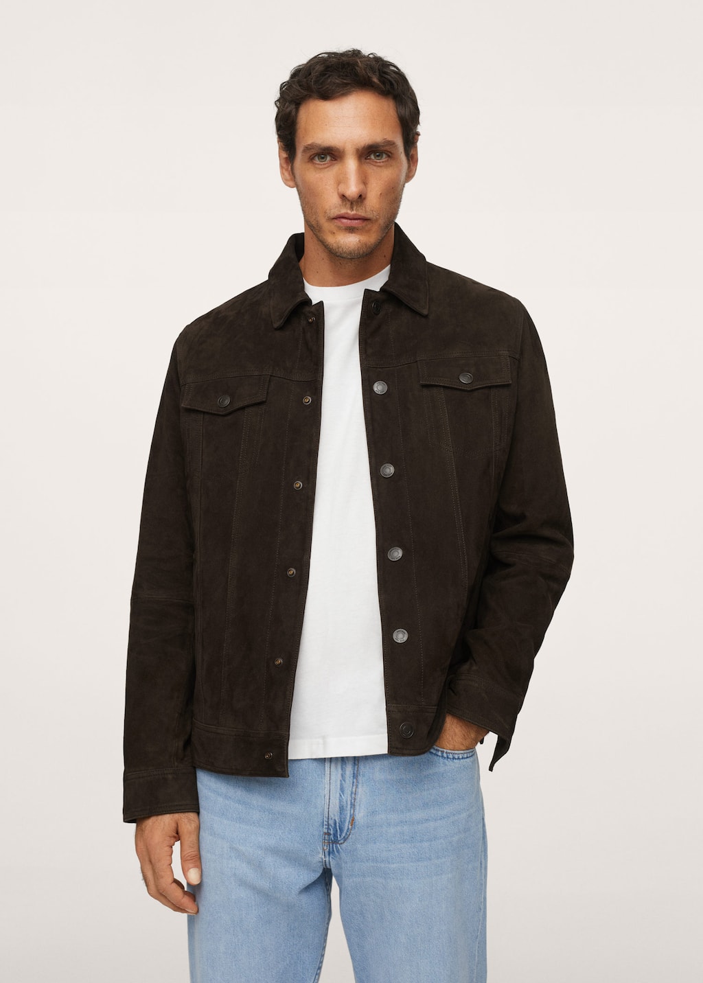 mango leather jacket mens
