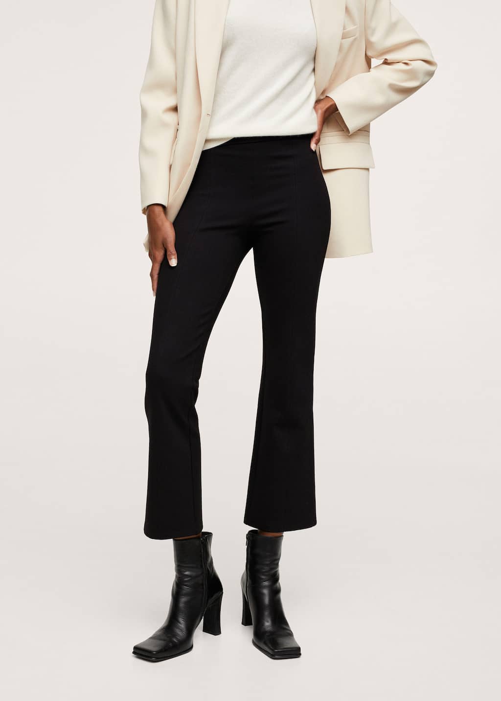 mango flared leggings