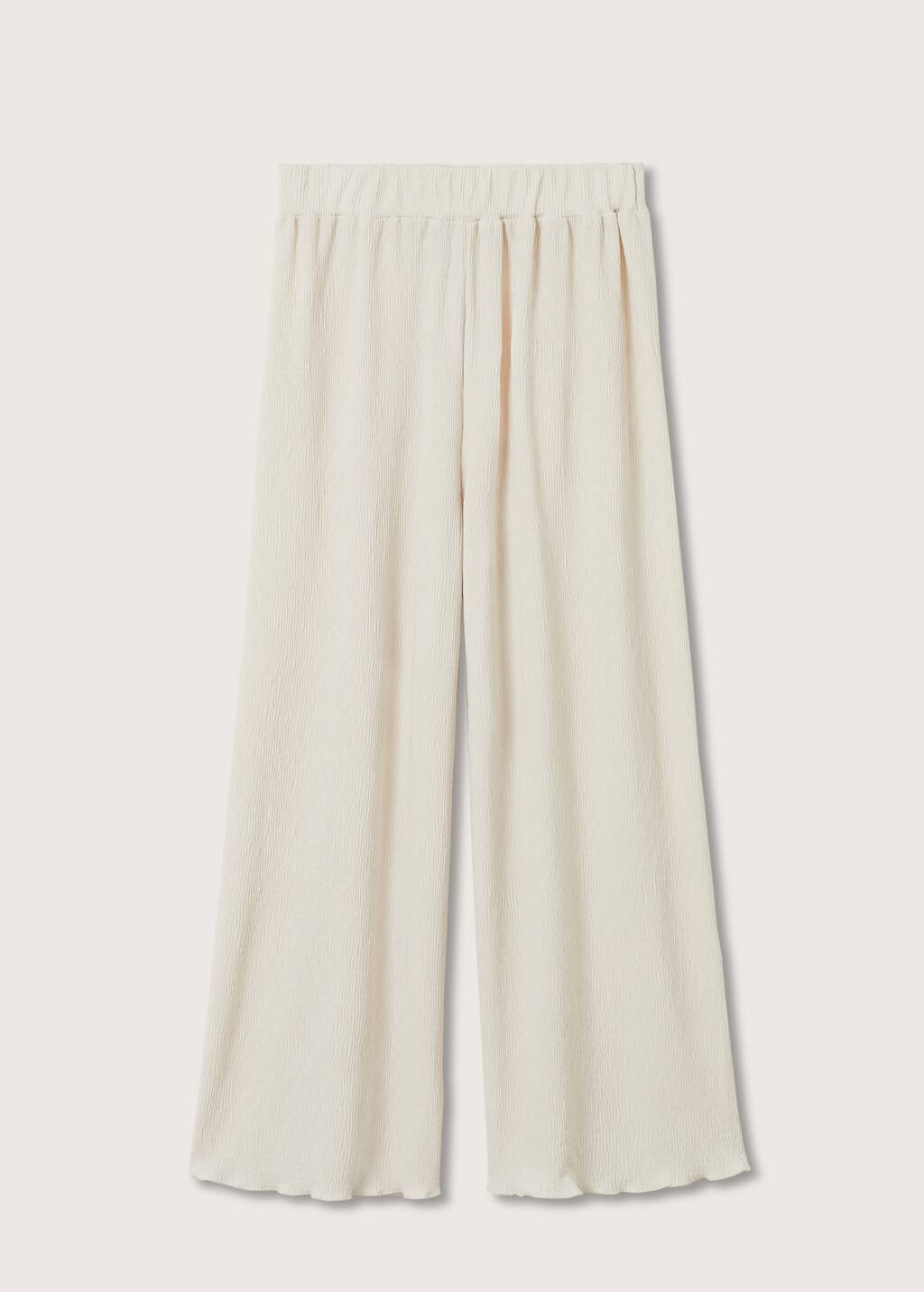 Textured culotte trousers - Woman | Mango Indonesia