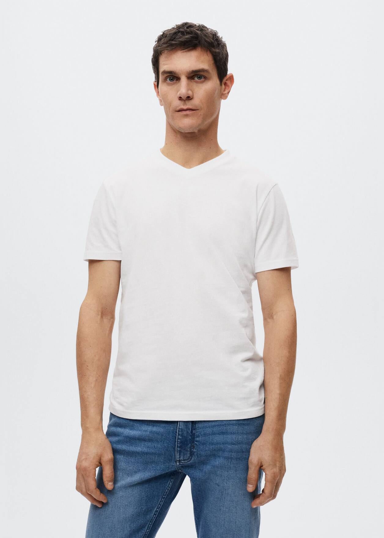 素面- t恤 - 男式 2022 | mango man 中国官方网站