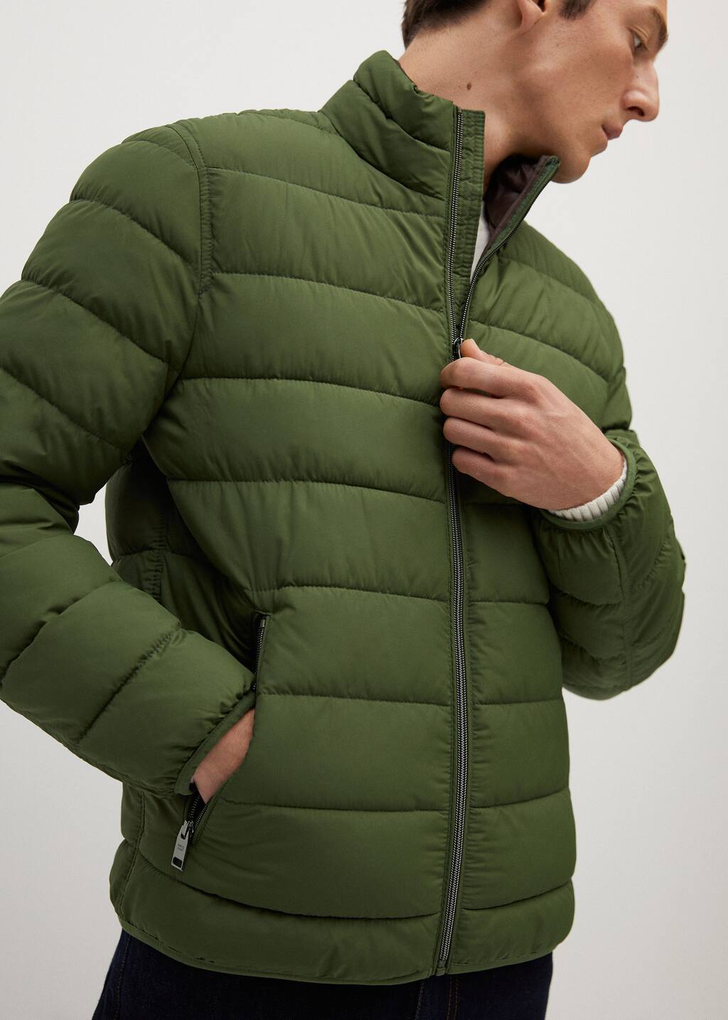 light padded jacket mens