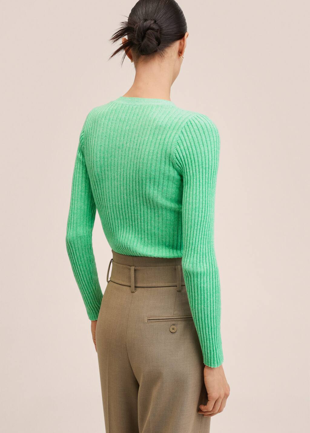 Mango Ribbed knit sweater 27004024 43