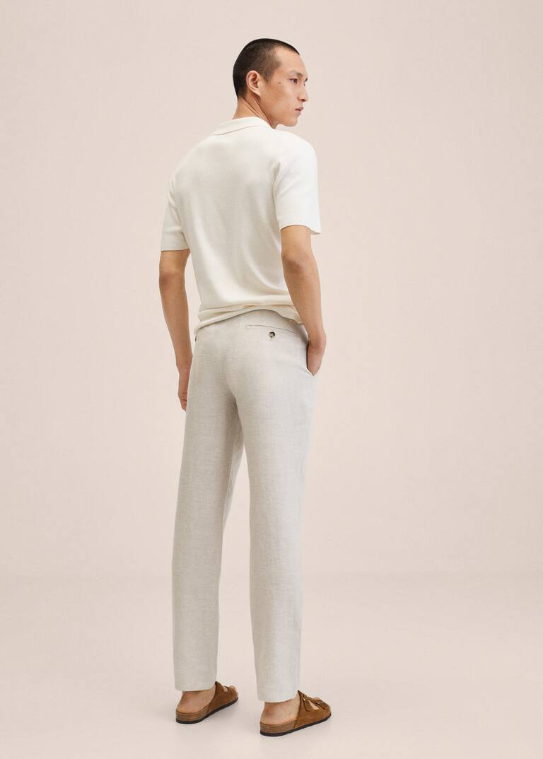 Slimfit linen pants Men MANGO OUTLET USA