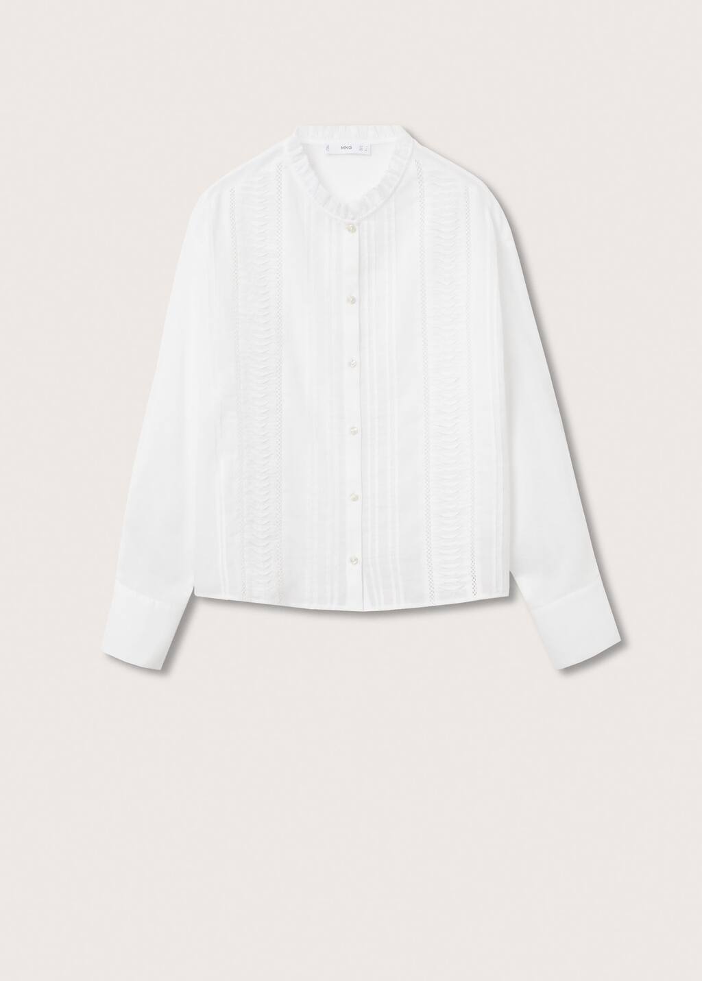 Mango Chemise fluide à poches Blanc cassé | Chemise Femme ⋆ BOSTONBYSEA