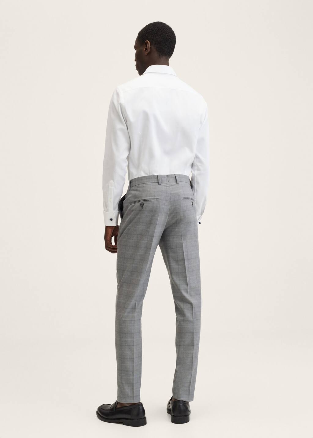 Pantalón traje slim fit cuadros - Hombre | Mango Man España