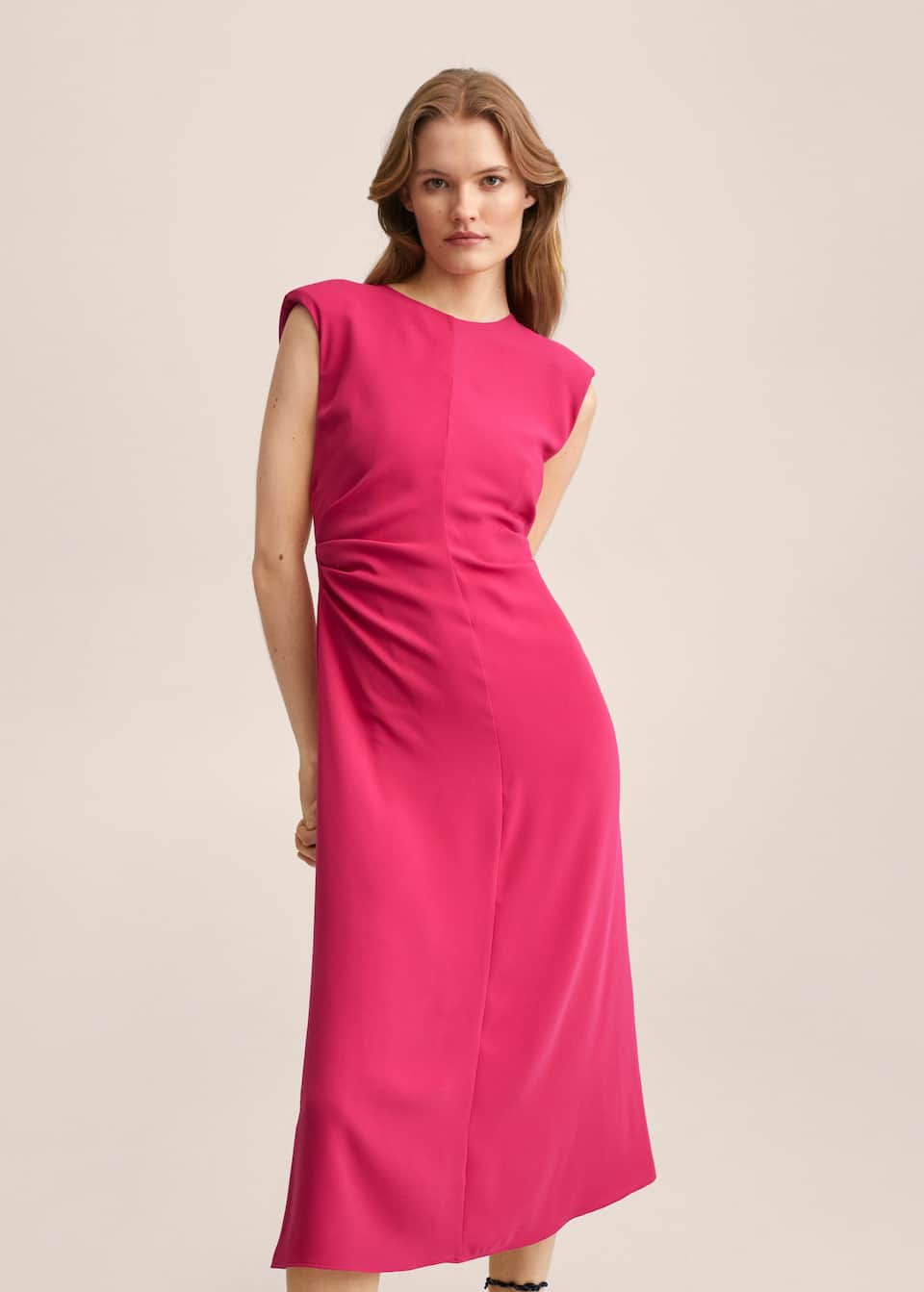 Gathered details dress - Medium plane
