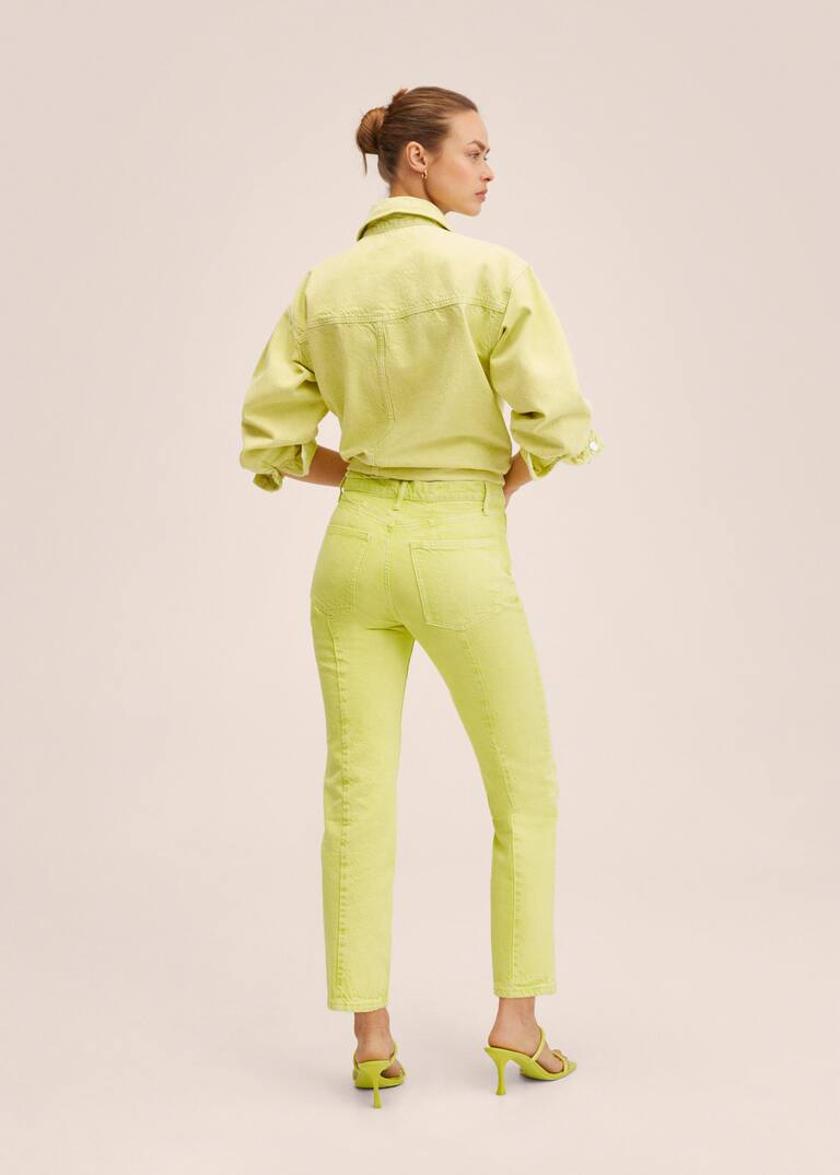 Color straight jeans Women Mango USA
