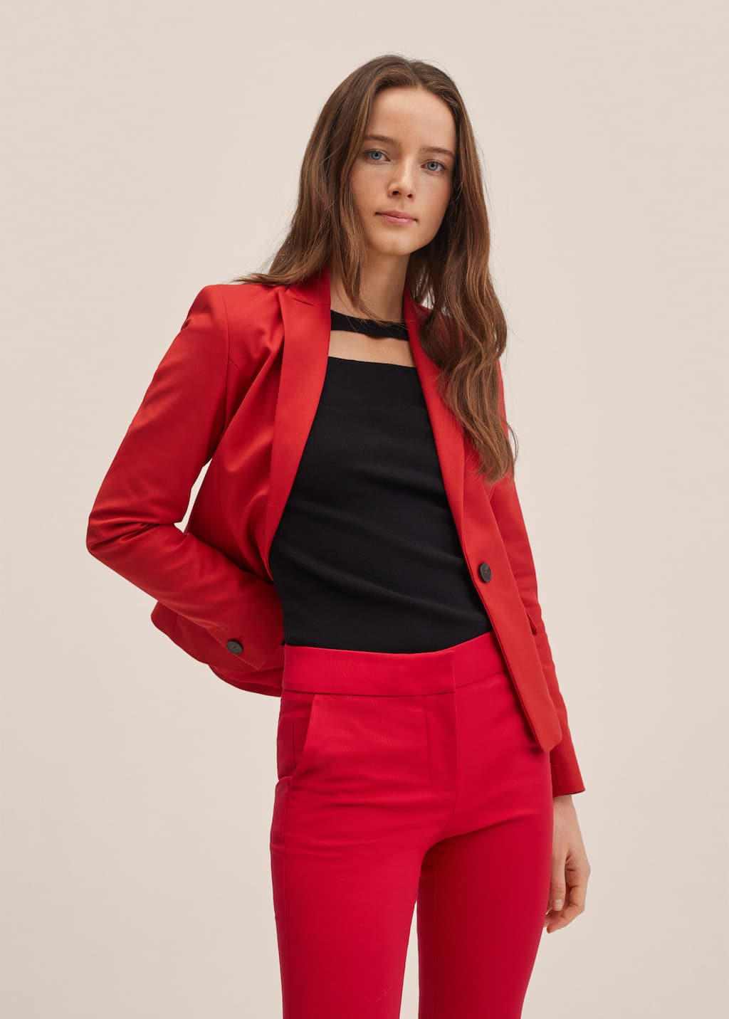 Pantalón pitillo traje - Mujer | Mango España