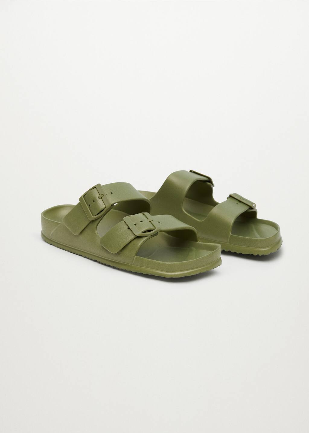 Mango Rubber sandal with buckle 27017729 37