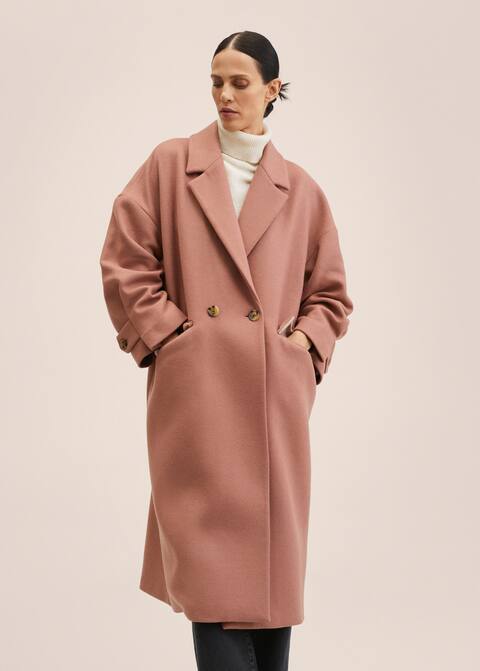 Double-breasted wool coat - Medium plane