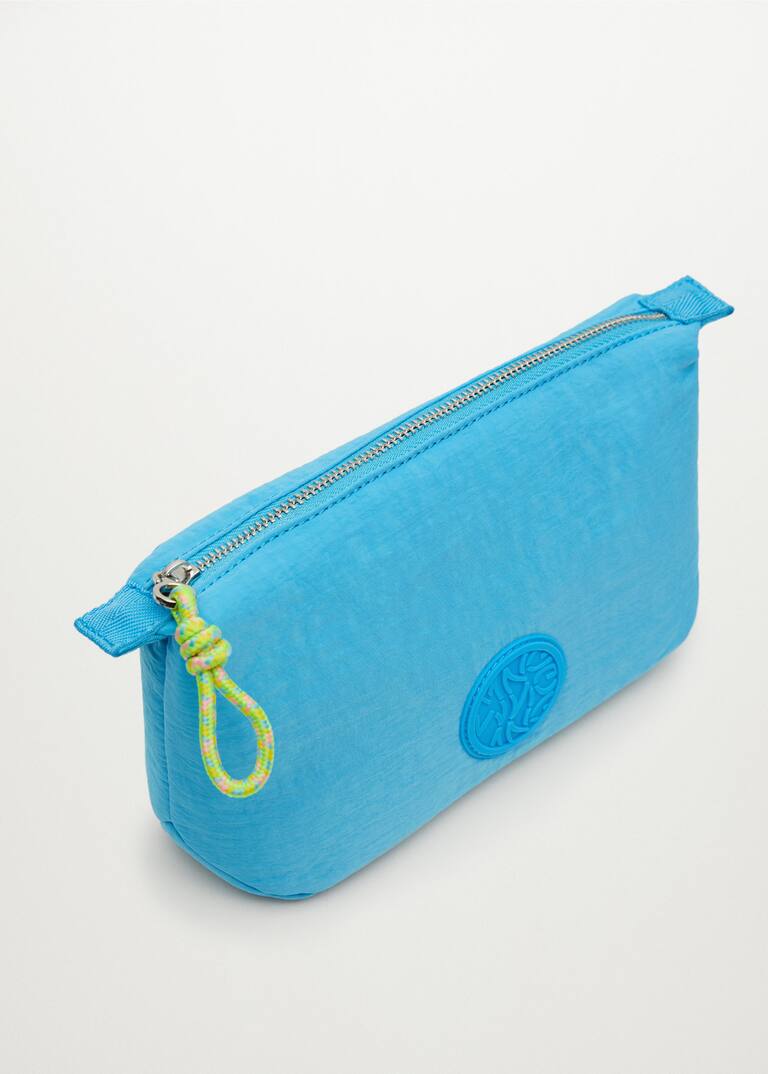 Zippered toiletry bag with logo Women MANGO OUTLET USA