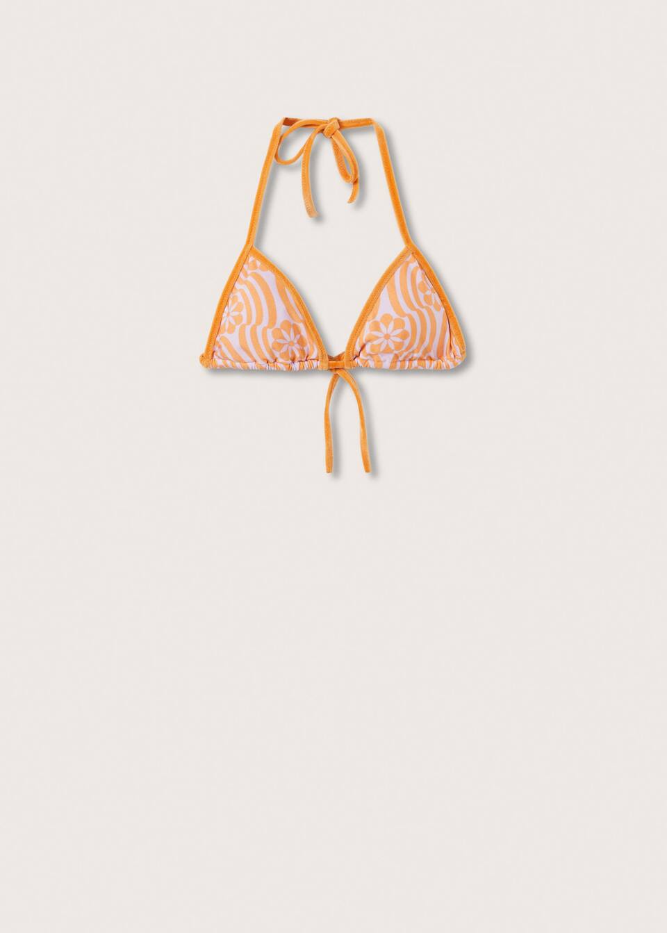 Printed bikini top Women MANGO OUTLET USA