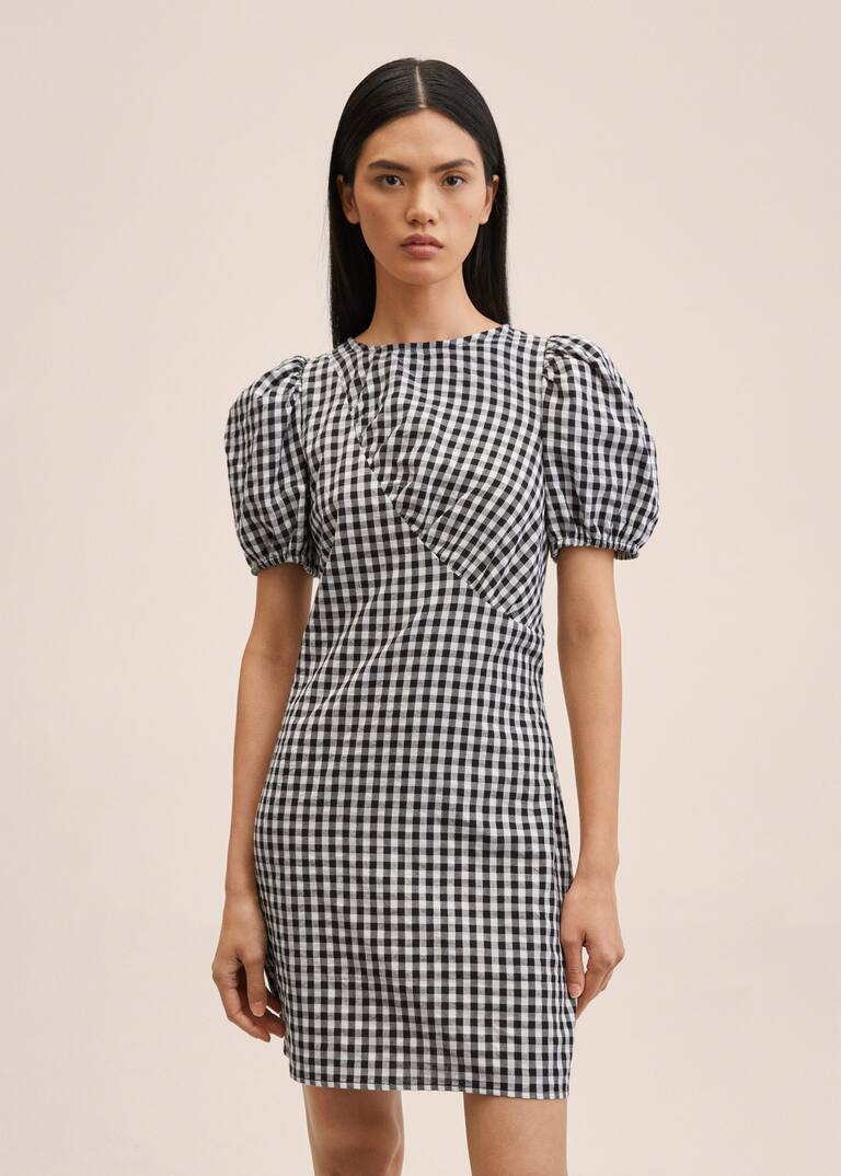 Gingham check dress Woman MNG Australia