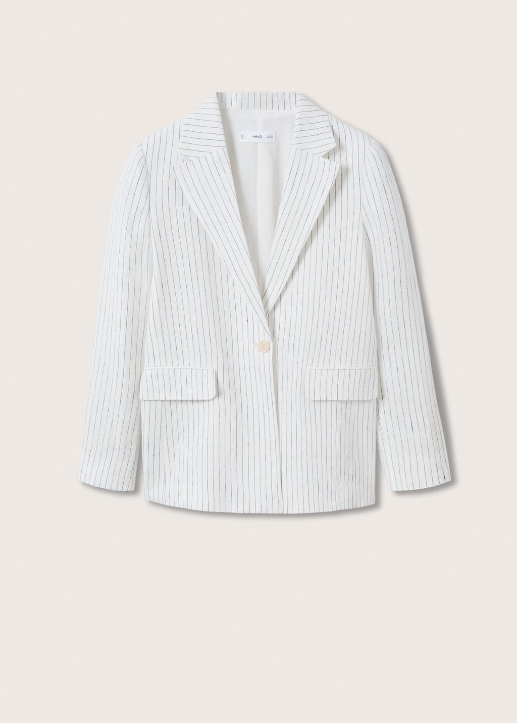 h and m striped blazer